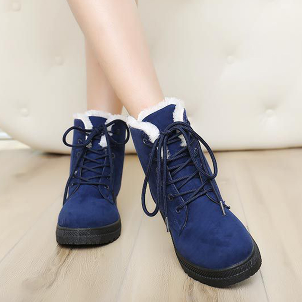 Ciepłe sznurowane buty Martin w stylu brytyjskim