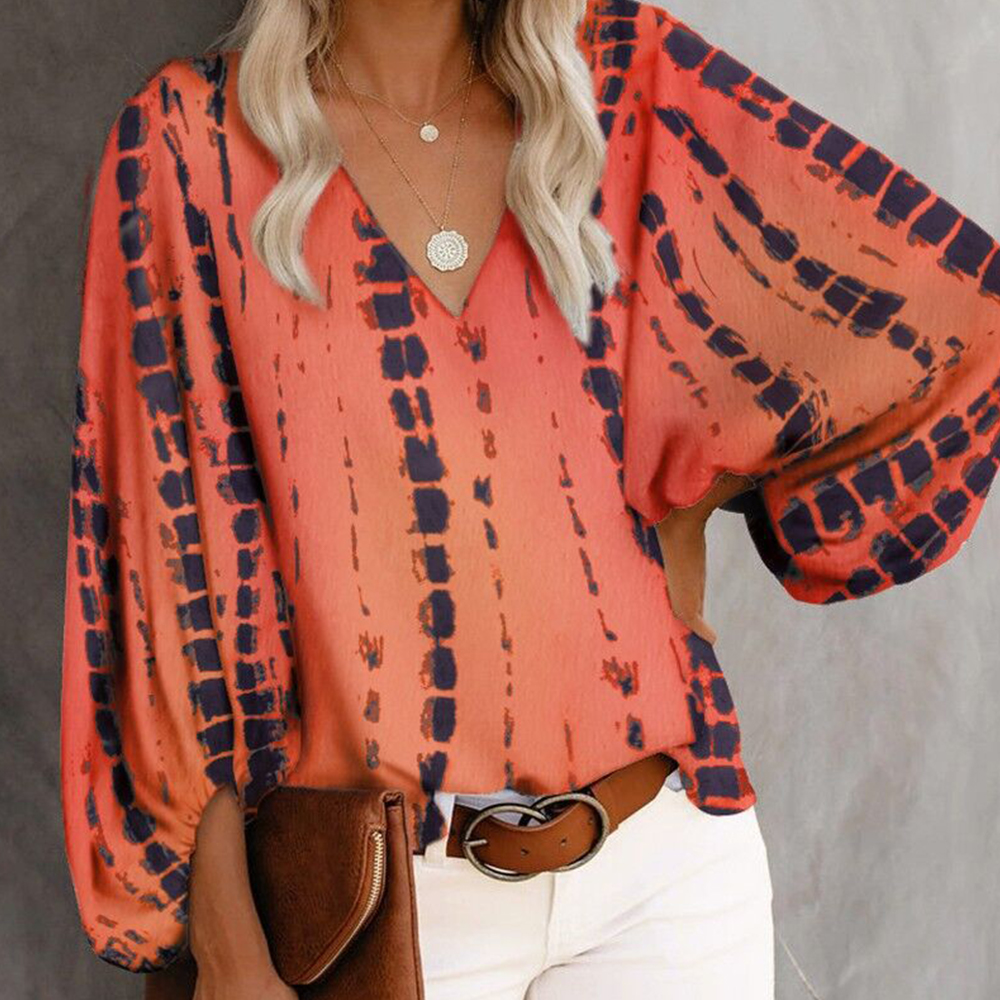 Lodowylabedz™ 2023 nowy top z rękawami typu lampion z dekoltem w serek