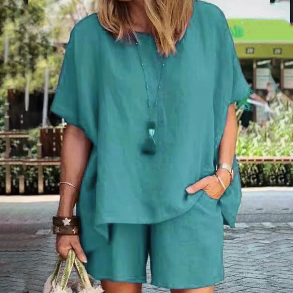 Modny luźny dwuczęściowy garnitur