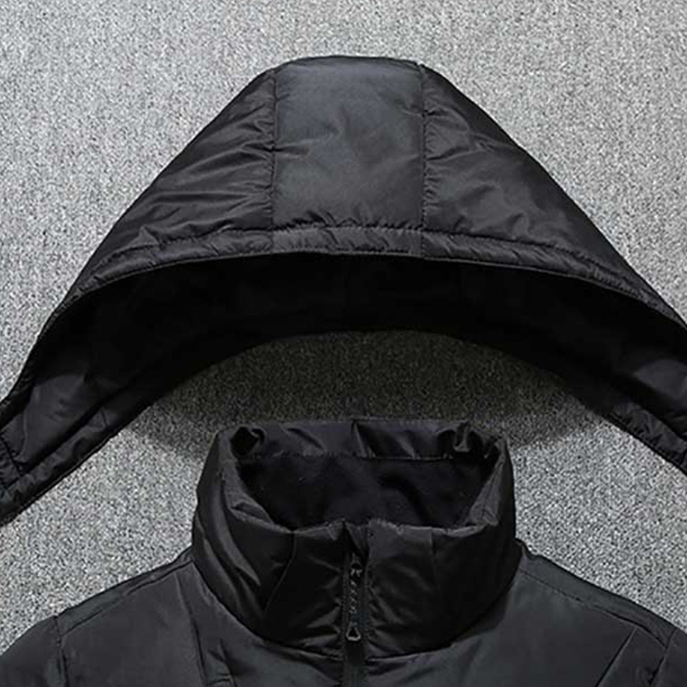 Lodowylabedz Męska ocieplana anorak o dopasowanym kroju z kapturem