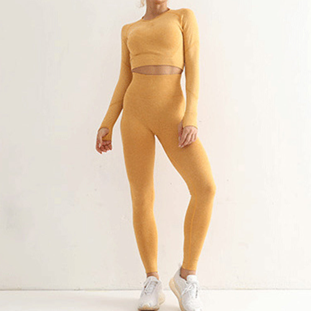 Nowy strój sportowy wysoka talia butt lift obcisłe ubrania do jogi damskie