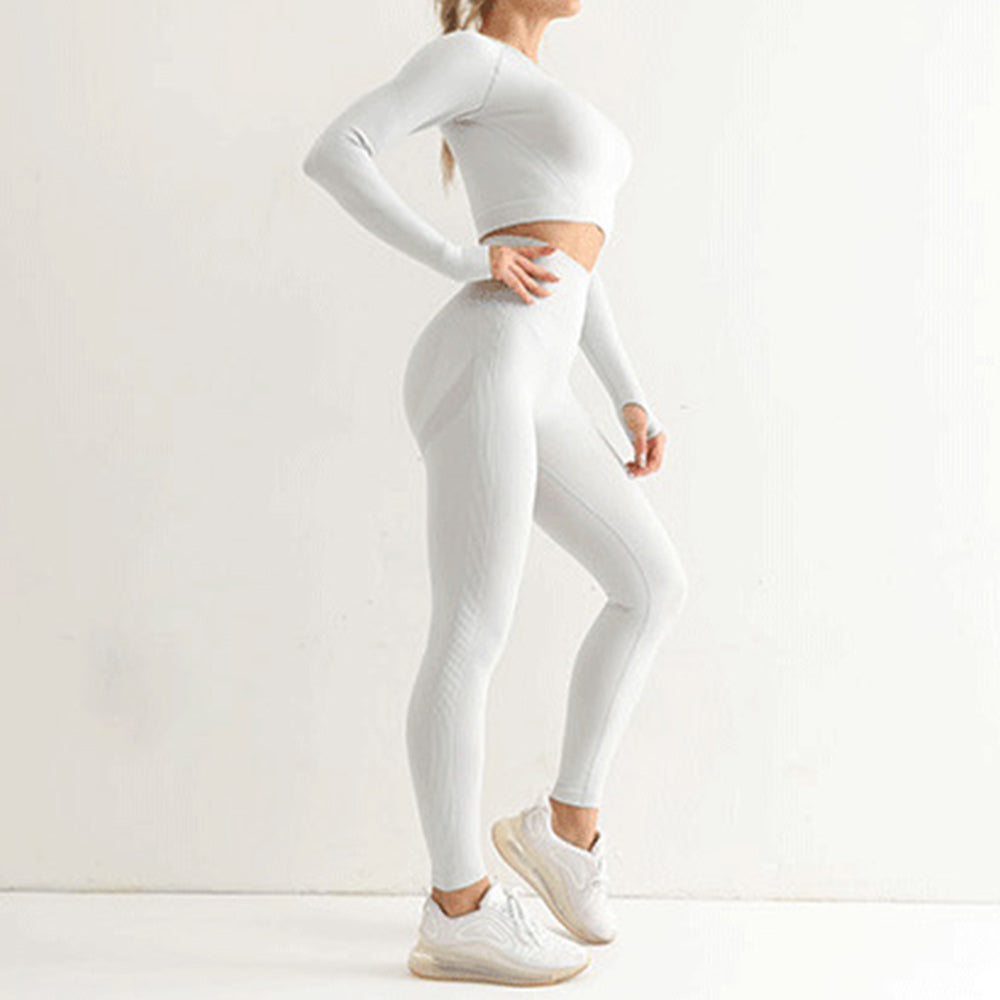 Nowy strój sportowy wysoka talia butt lift obcisłe ubrania do jogi damskie