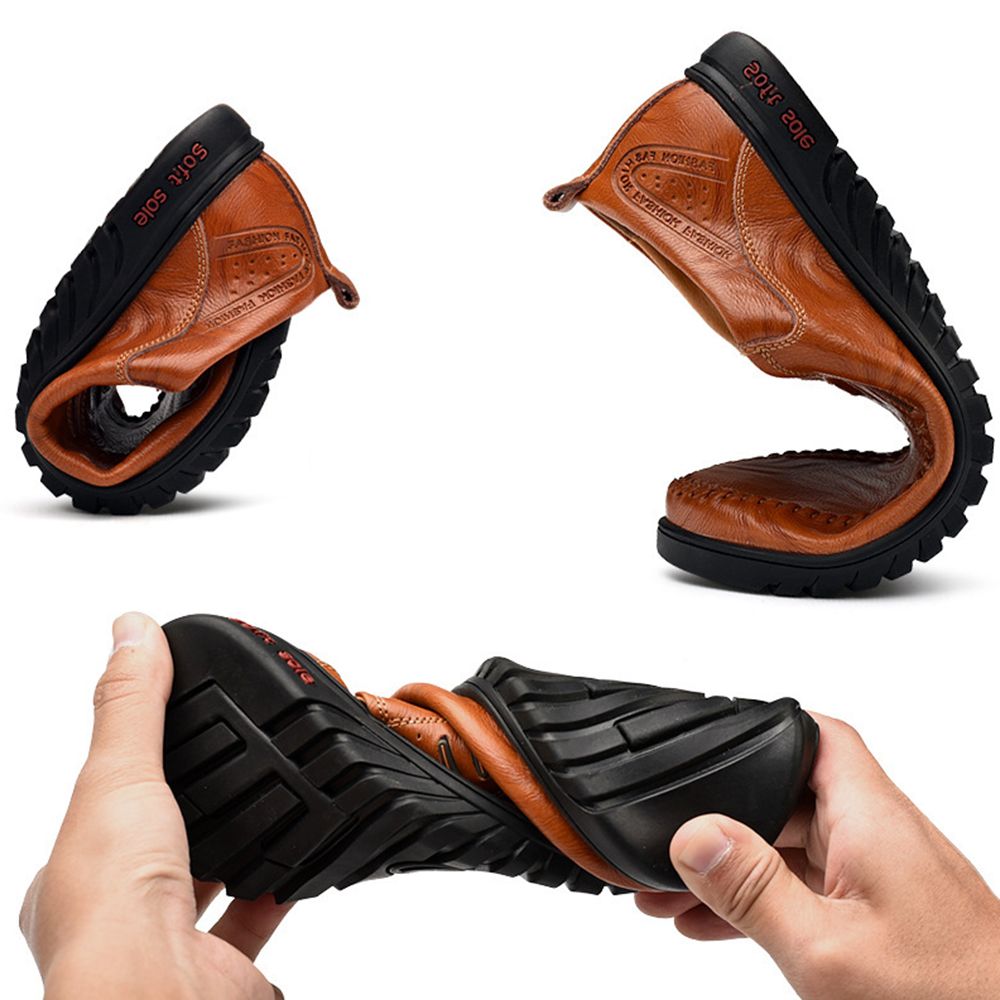 Lumbresueo Mocasines casuales de moda británica Mocasines sin cordones