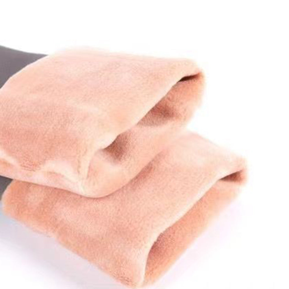 Damskie zimowe jednoczęściowe bezszwowe, zagęszczone, przezroczyste rajstopy