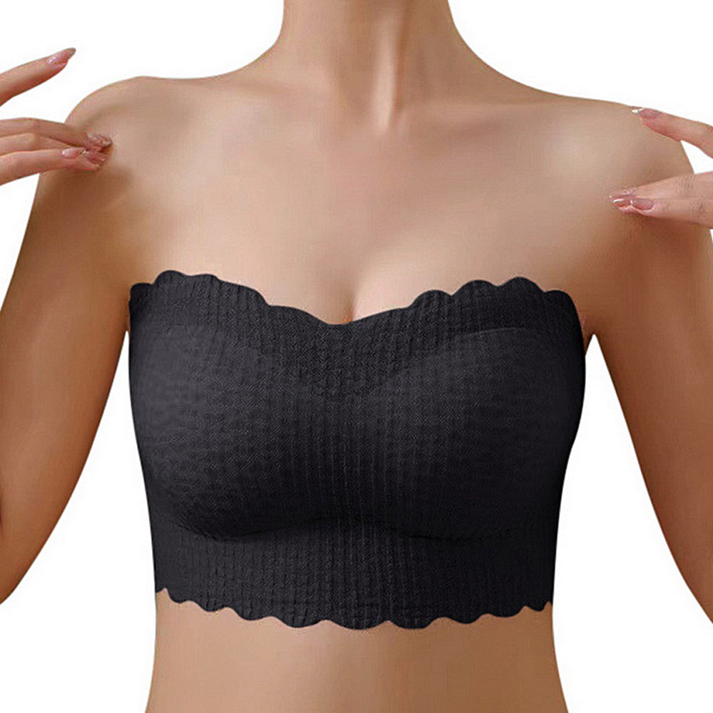 Bez ramiączek koronkowa bezszwowa bielizna lateksowa