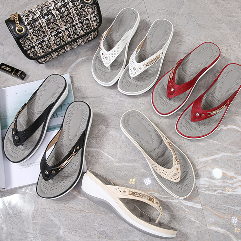 Lodowylabedz Modne letnie sandały damskie na koturnie