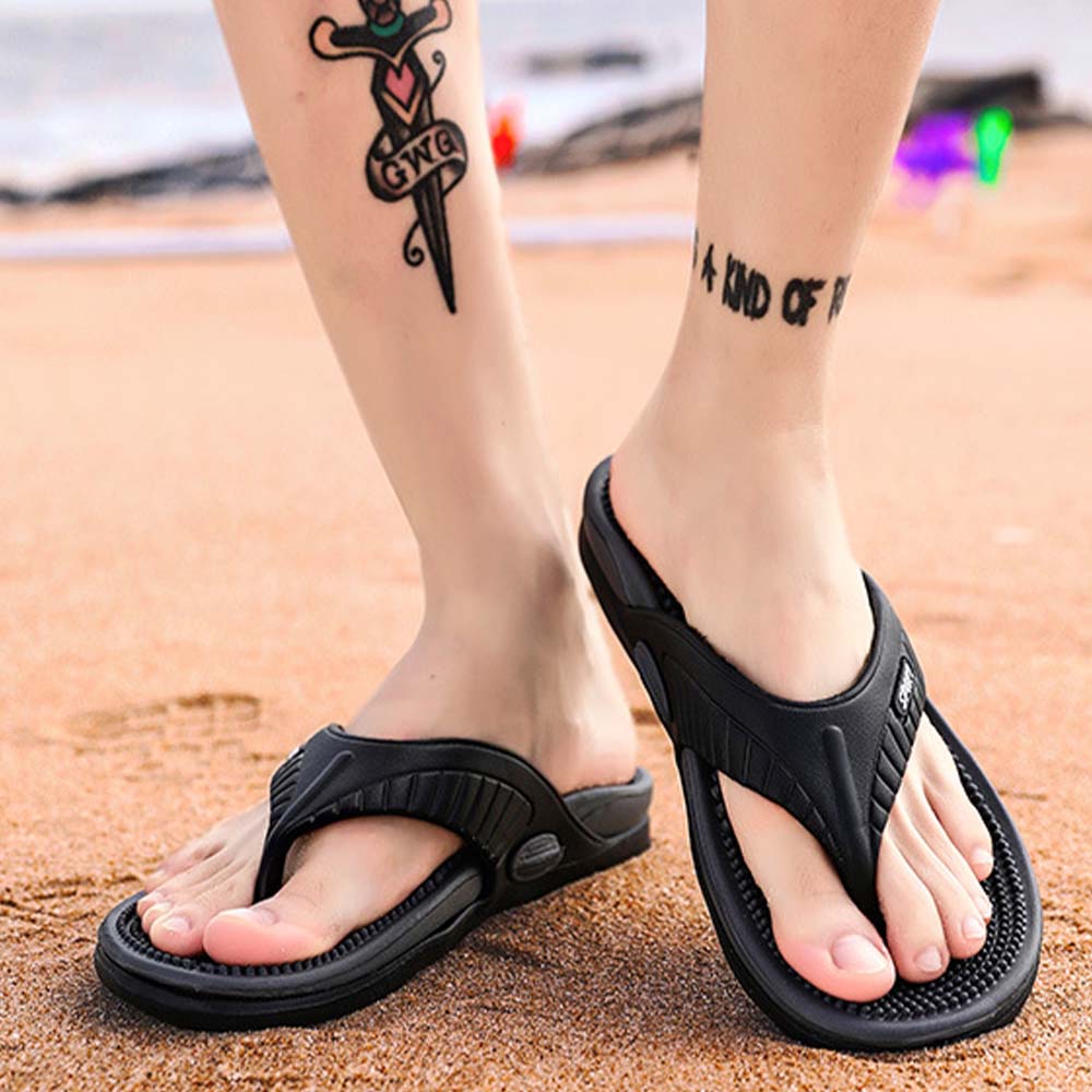 Lodowylabedz Letnie męskie domowe obuwie plażowe japonki