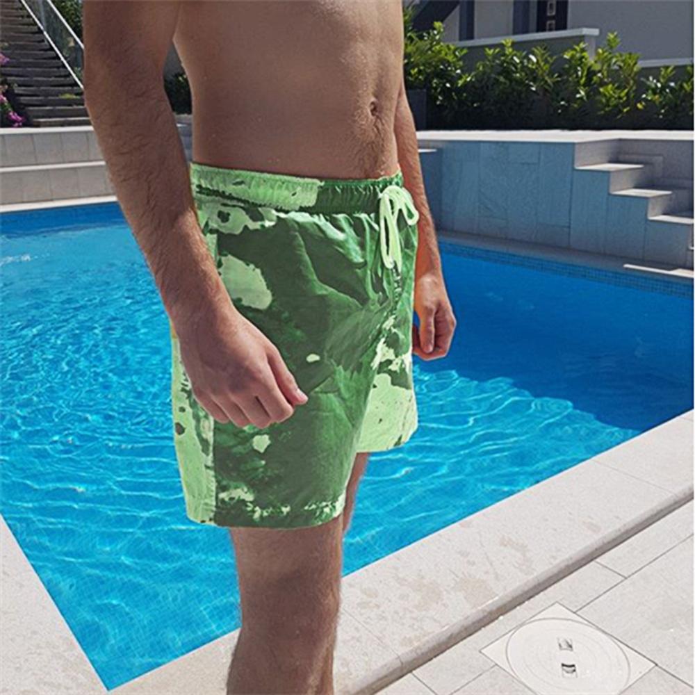 Lodowylabedz™ Zmieniające kolor, wrażliwe na temperaturę szorty plażow