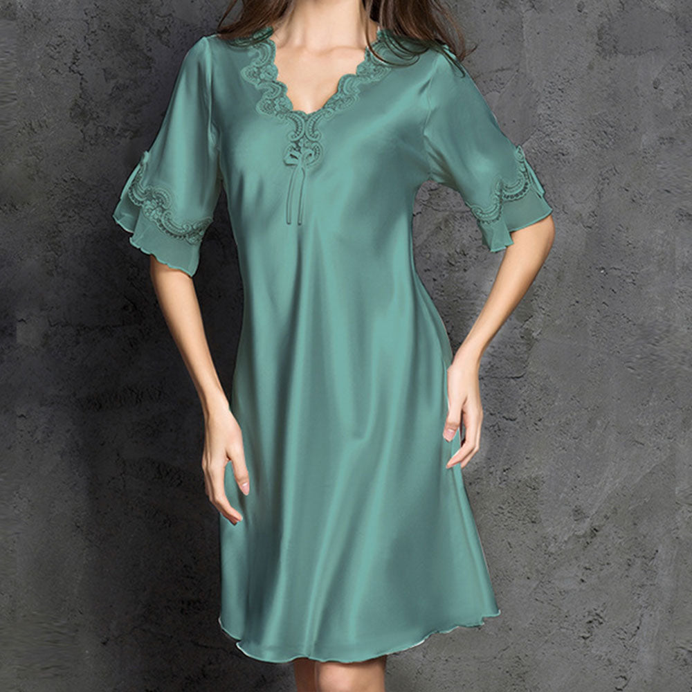 Ultracienka i wygodna piżama lodowego jedwabiu