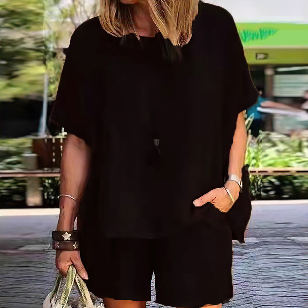 Modny luźny dwuczęściowy garnitur