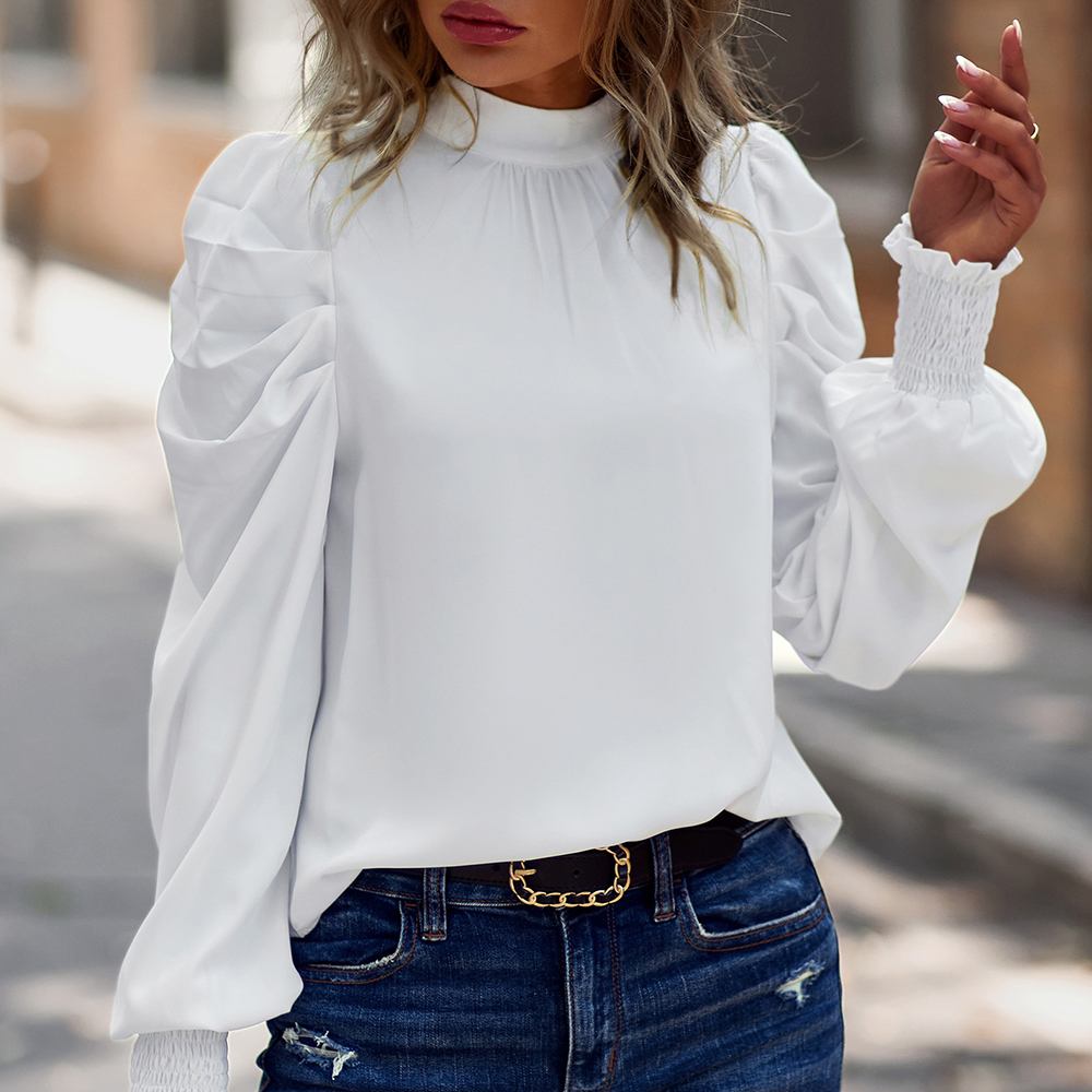 Koszulka damska z bufiastymi rękawami