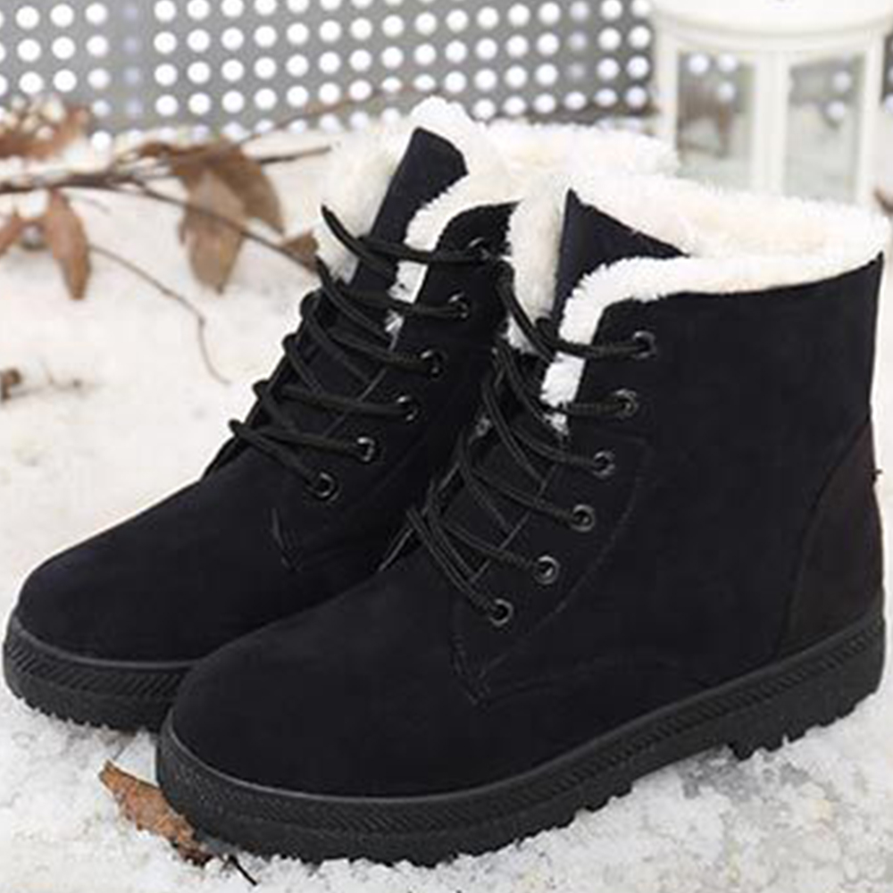 Ciepłe sznurowane buty Martin w stylu brytyjskim