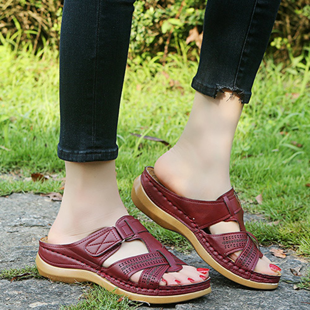 Lodowylabedz Skórzane ortopedyczne sandały premium z odkrytymi palcami