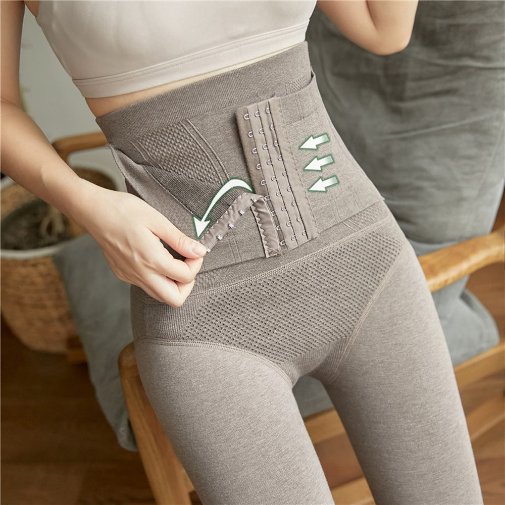 Jesienne i zimowe nowe damskie wysokiej talii brzuch jednokolorowe ciepłe rajstopy