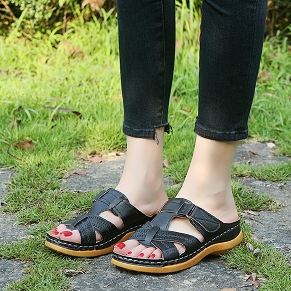 Lodowylabedz Skórzane ortopedyczne sandały premium z odkrytymi palcami