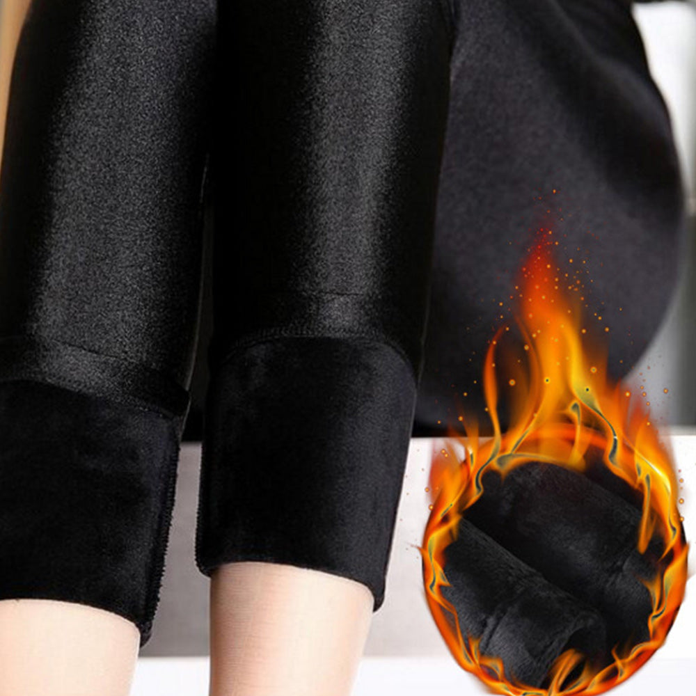 Nowe obcisłe legginsy z polaru z wysokim stanem dla kobiet jesienno-zimowych