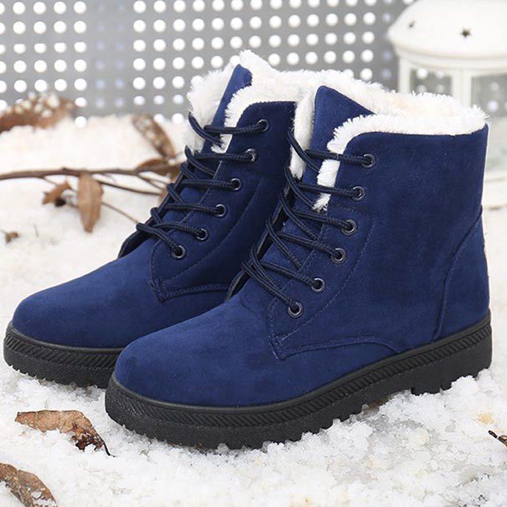 Ciepłe sznurowane buty Martin w stylu brytyjskim