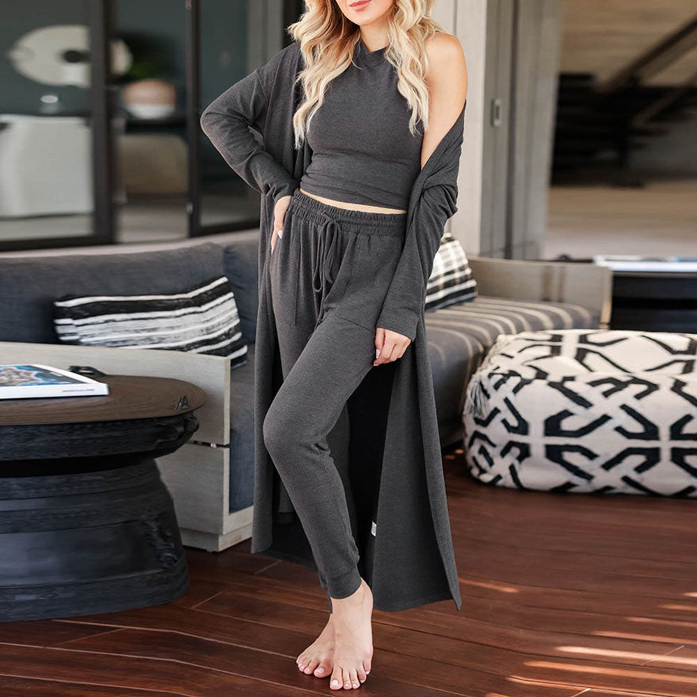 Lodowylabedz™ 2022 Jesień nowa damska trzyczęściowa dzianinowa kurtka spodnia