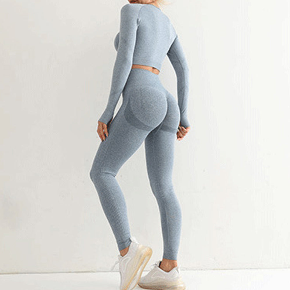 Nowy strój sportowy wysoka talia butt lift obcisłe ubrania do jogi damskie