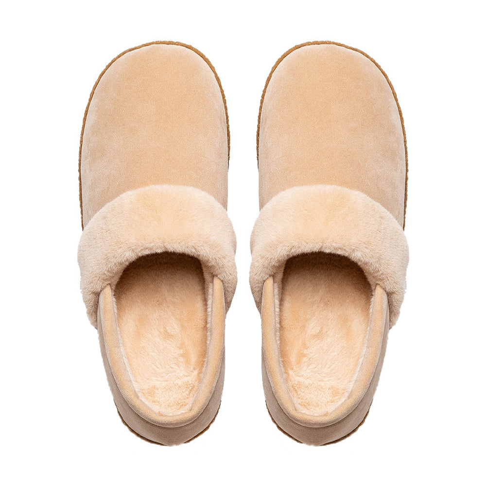 Nowa wewnętrzna ciepła pluszowa torba na obcasie bawełniane kapcie pary zimowe