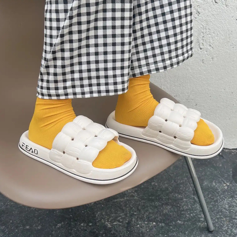 Lodowylabedz Letnie damskie antypoślizgowe miękkie dno domowe kapcie