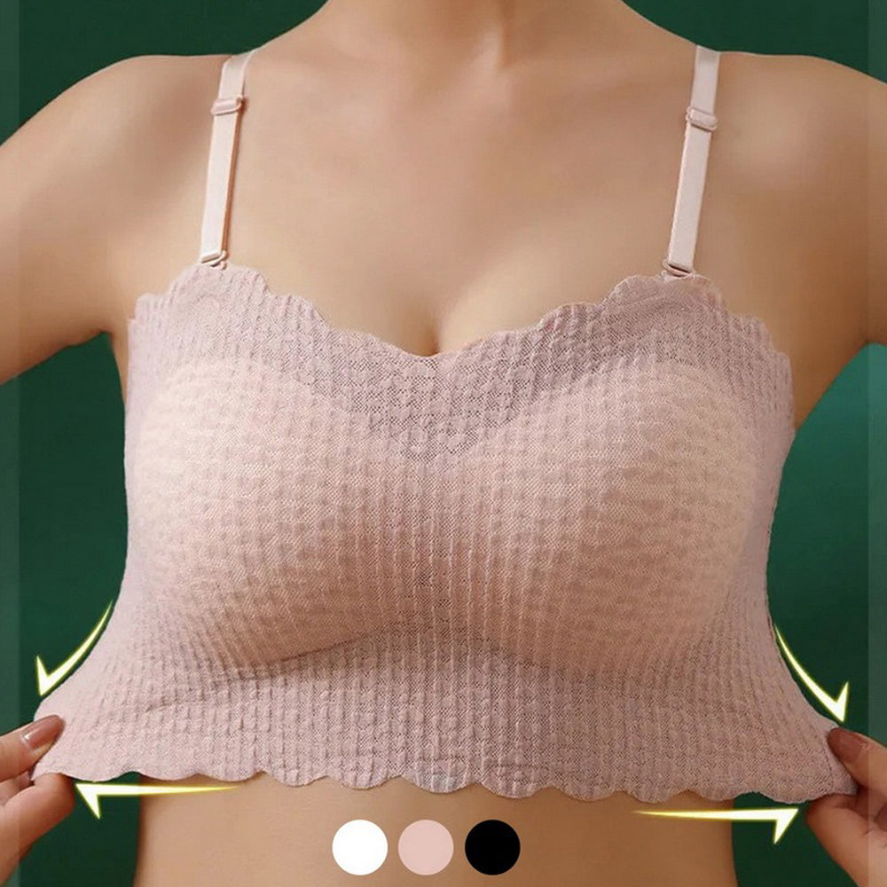 Bez ramiączek koronkowa bezszwowa bielizna lateksowa