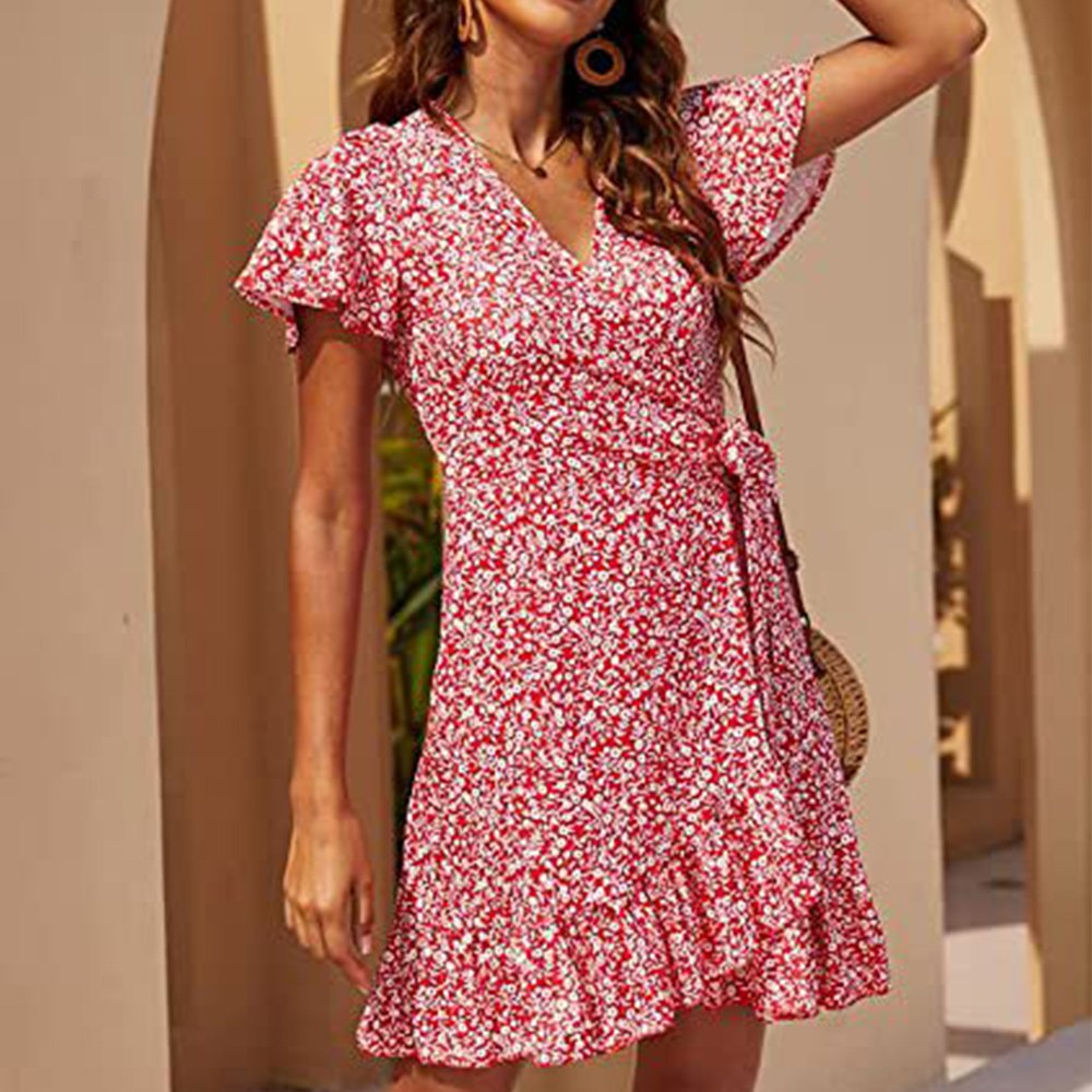 Zingsee™ Floral dress with ruffles