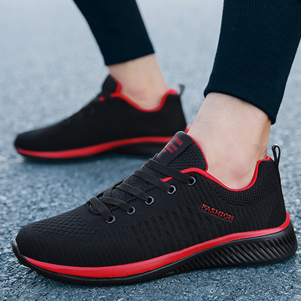 Męskie modne siatkowe lekkie, oddychające trampki na co dzień