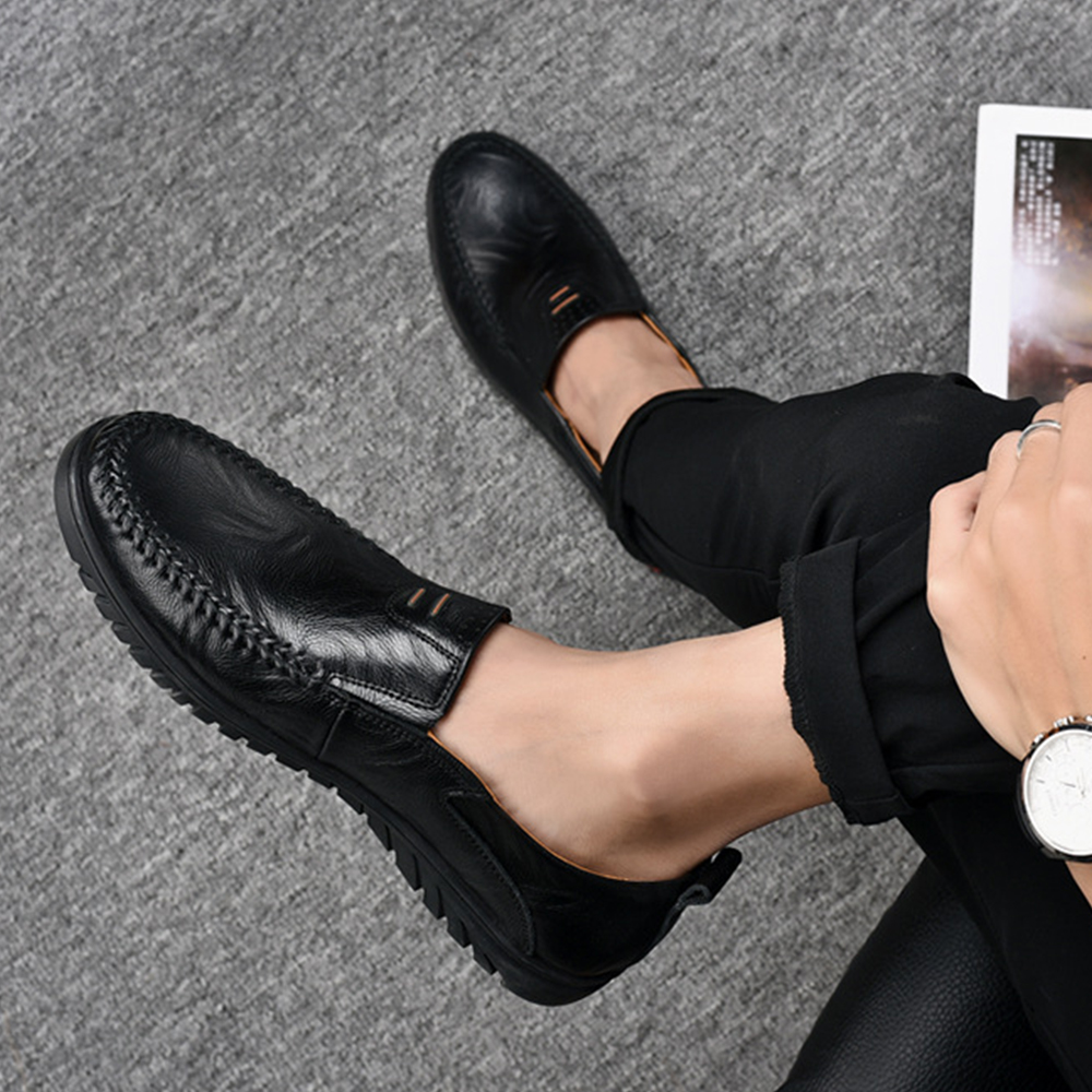 Lumbresueo Mocasines casuales de moda británica Mocasines sin cordones