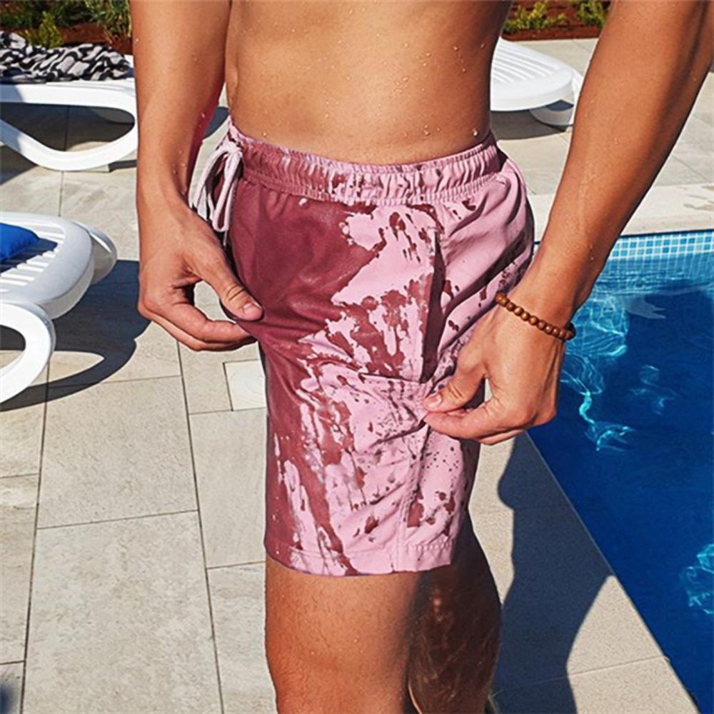 Lodowylabedz™ Zmieniające kolor, wrażliwe na temperaturę szorty plażow