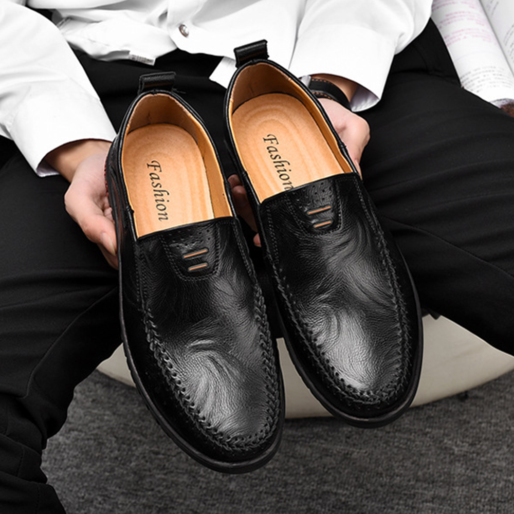 Lumbresueo Mocasines casuales de moda británica Mocasines sin cordones