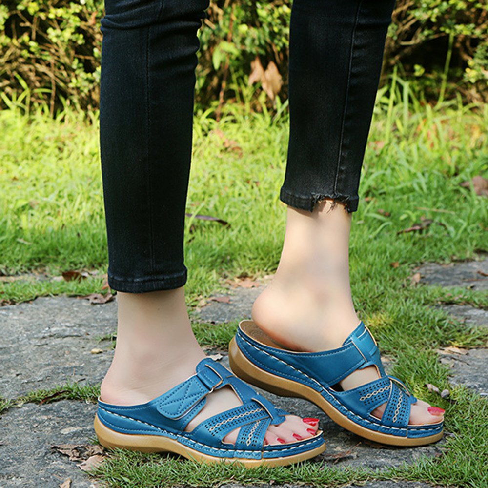 Lodowylabedz Skórzane ortopedyczne sandały premium z odkrytymi palcami