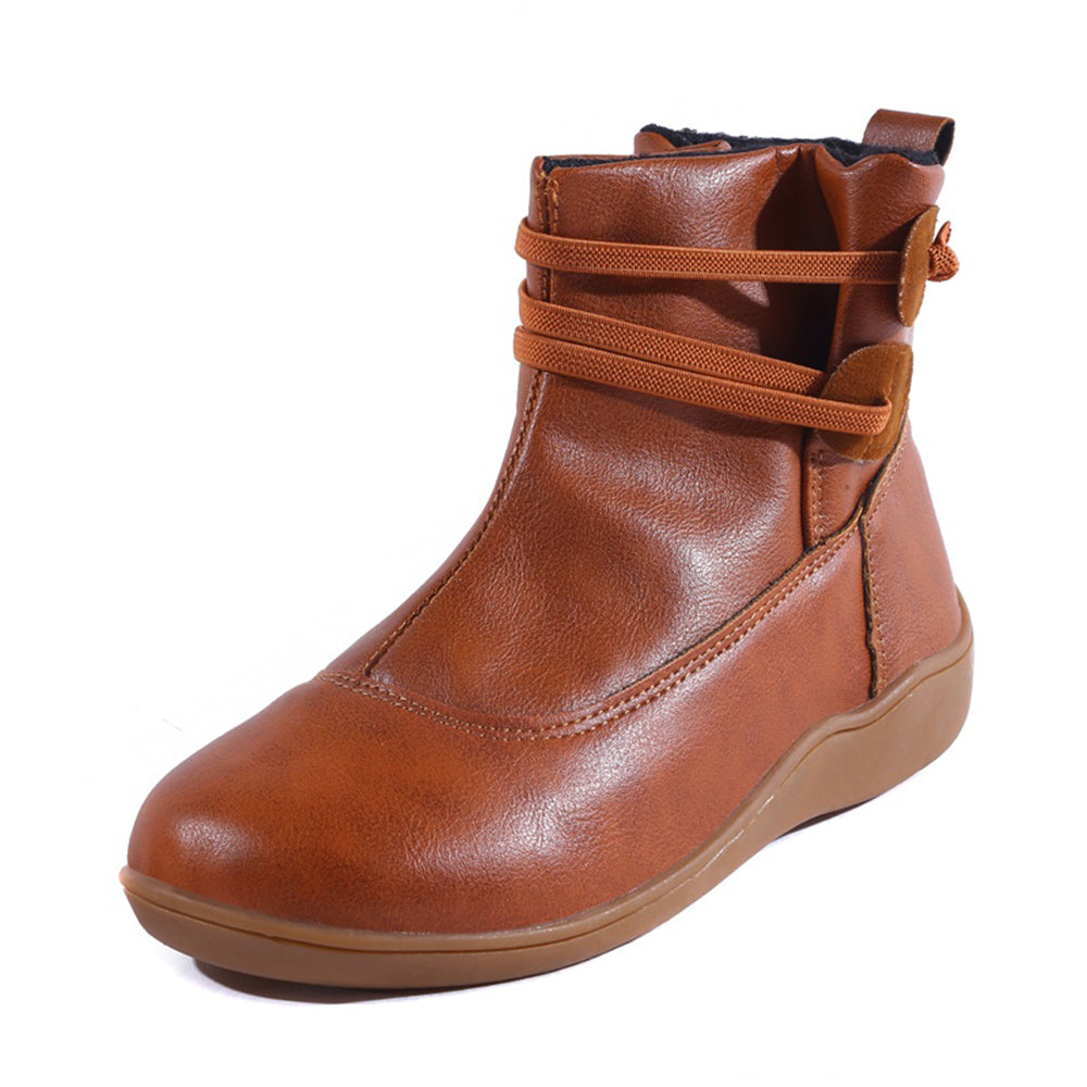 Damskie krótkie buty martin w stylu vintage