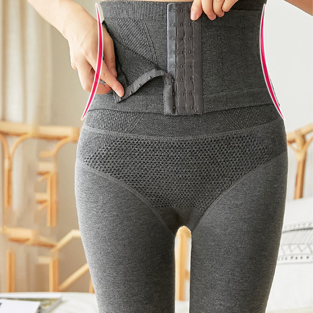 Jesienne i zimowe nowe damskie wysokiej talii brzuch jednokolorowe ciepłe rajstopy