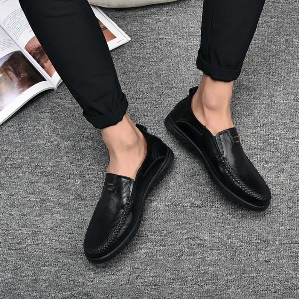 Lumbresueo Mocasines casuales de moda británica Mocasines sin cordones