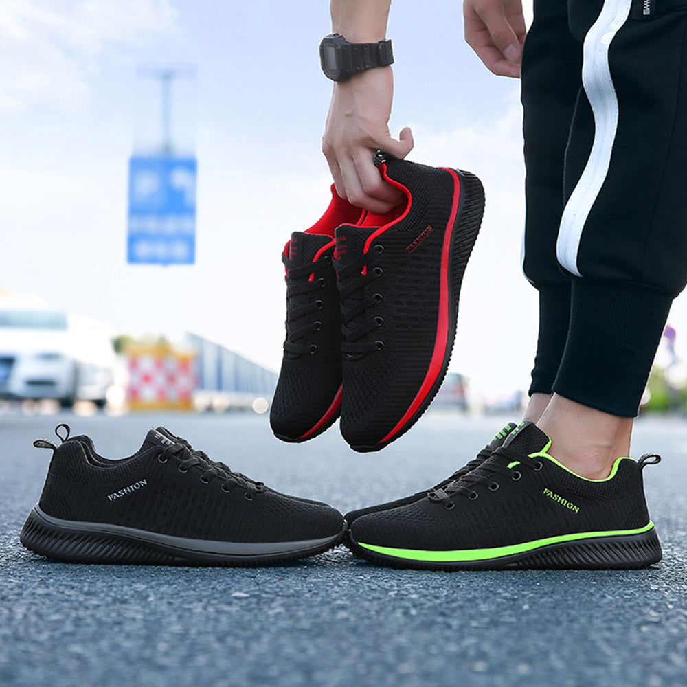 Męskie modne siatkowe lekkie, oddychające trampki na co dzień