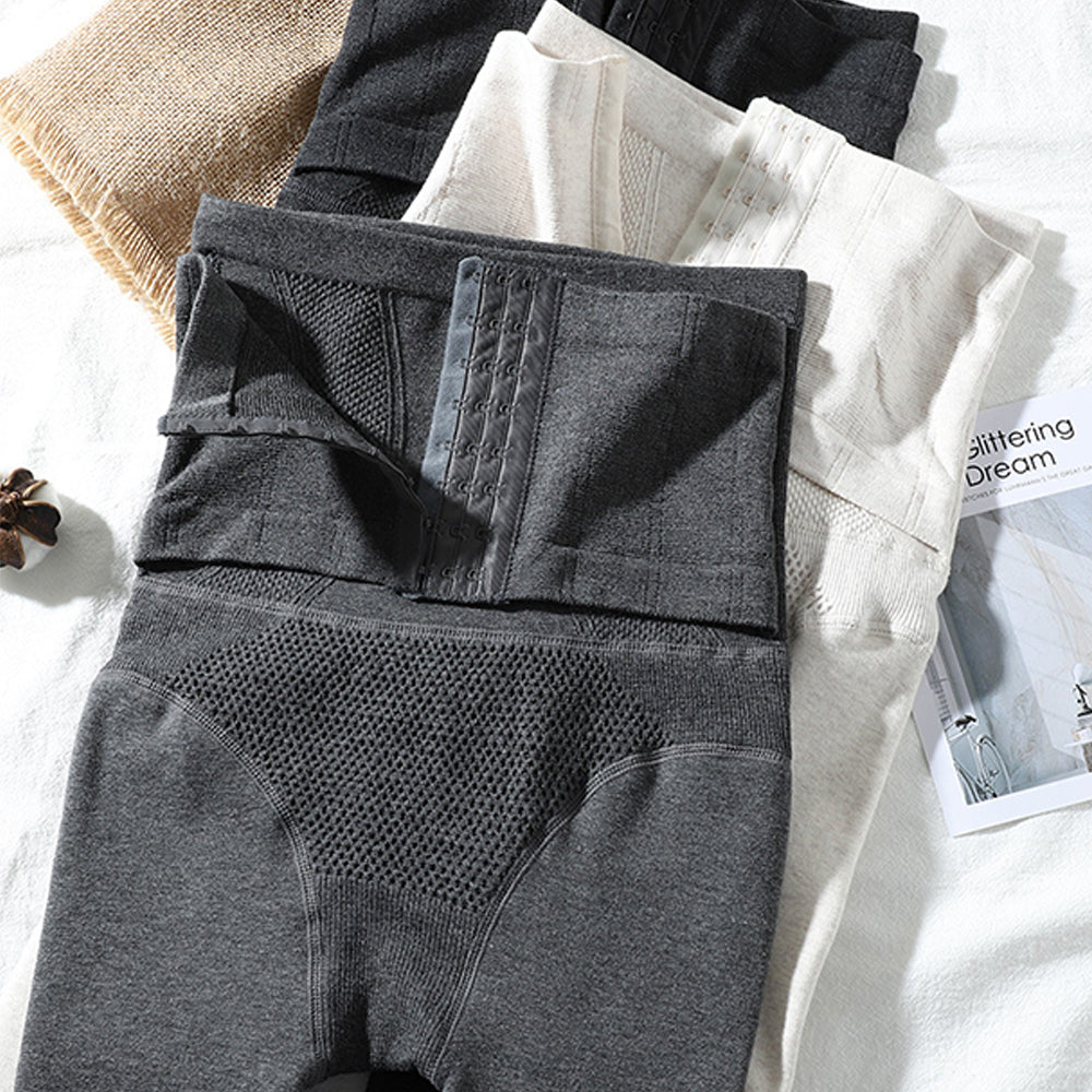 Jesienne i zimowe nowe damskie wysokiej talii brzuch jednokolorowe ciepłe rajstopy
