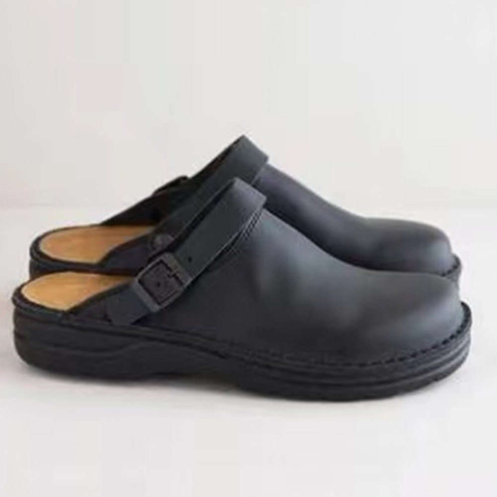 Zingsee New soft leather casual shallow beach sandals slippers