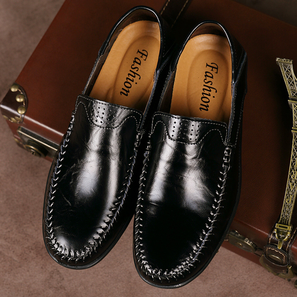 Lodowylabedz Letnie trendy męskie buty na co dzień ze skóry