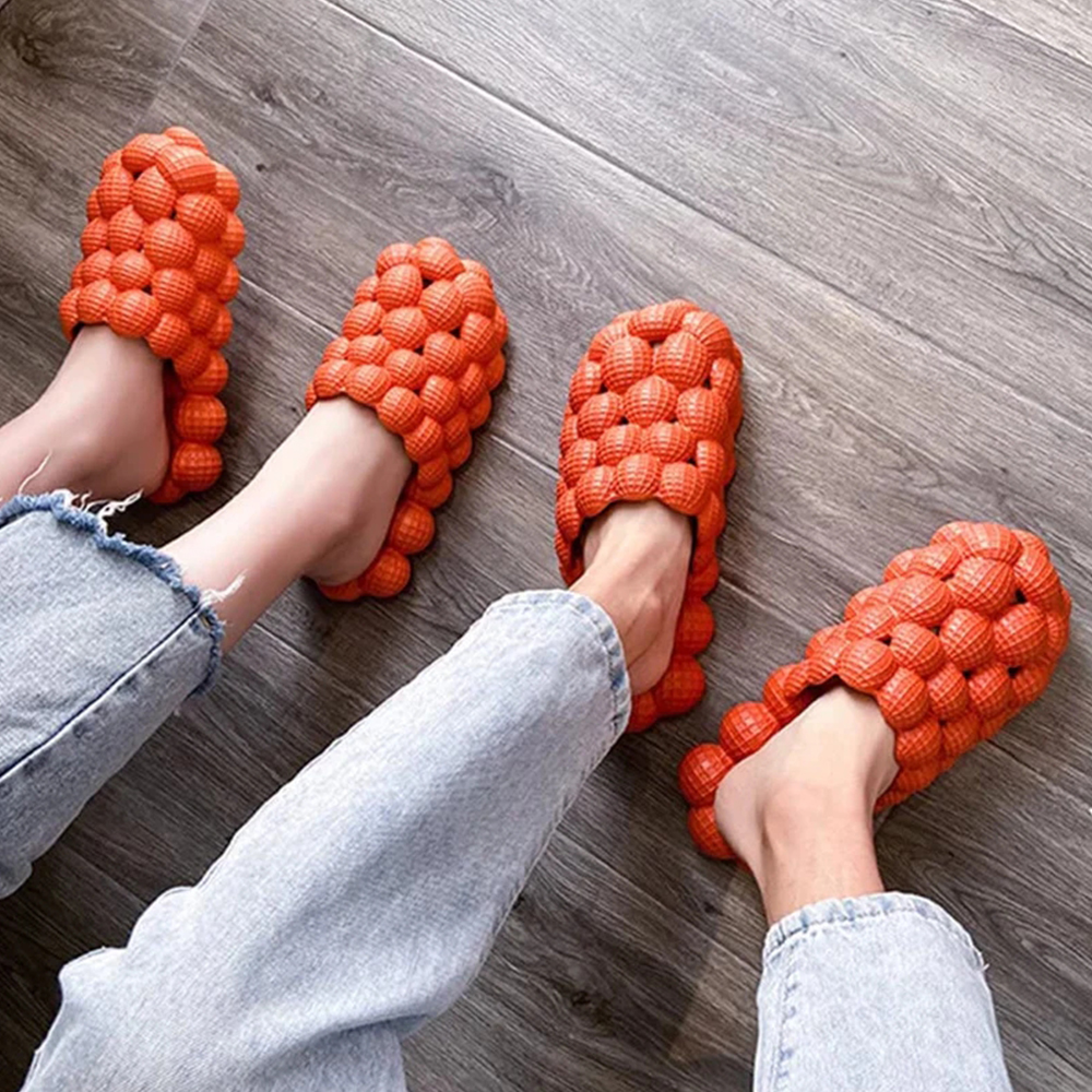 Lodowylabedz Bąbelkowe klapki do masażu dla par Kolorowe zjeżdżalnie bąbelkowe