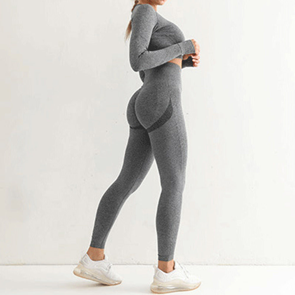 Nowy strój sportowy wysoka talia butt lift obcisłe ubrania do jogi damskie