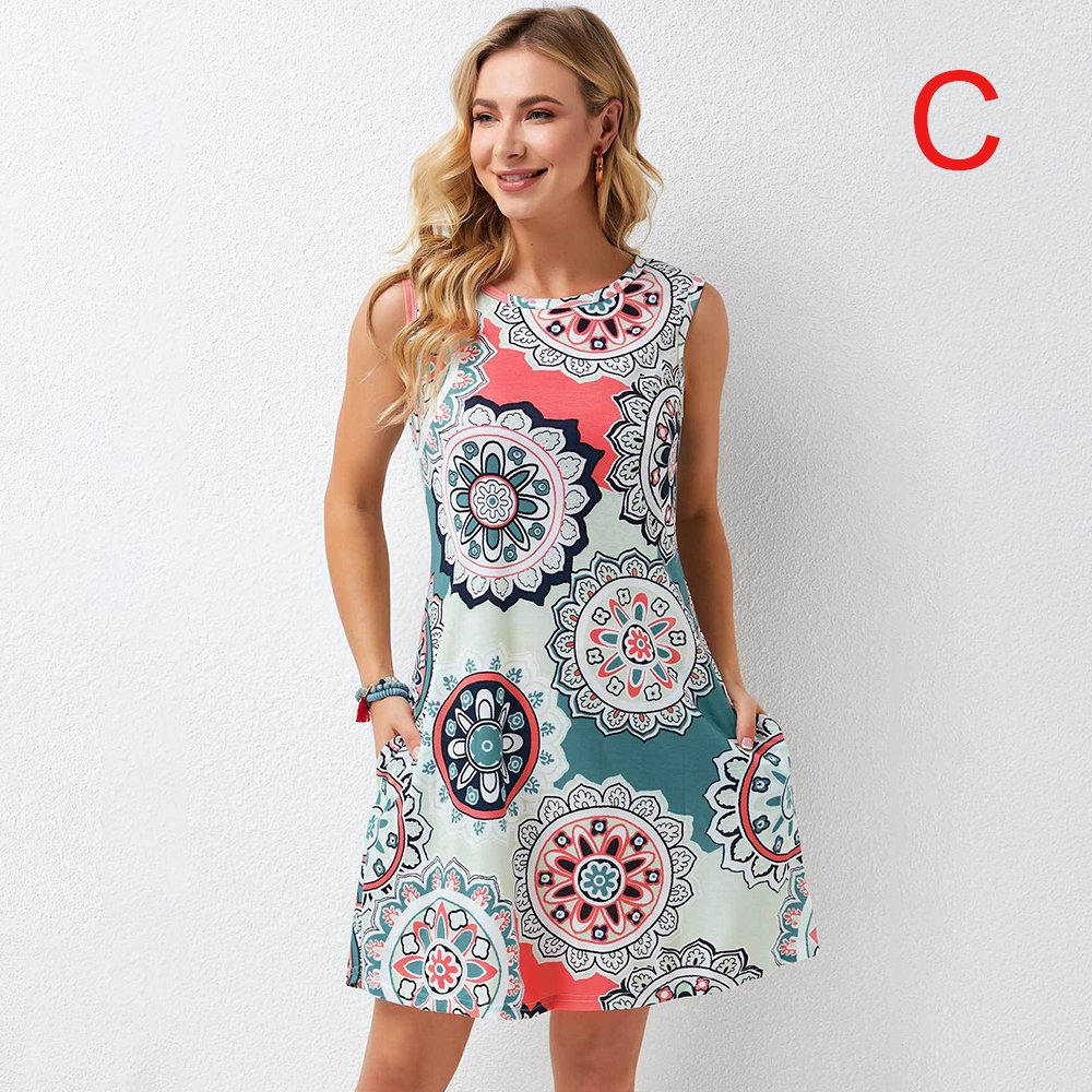 Zingsee™ New women's sleeveless dress with print
