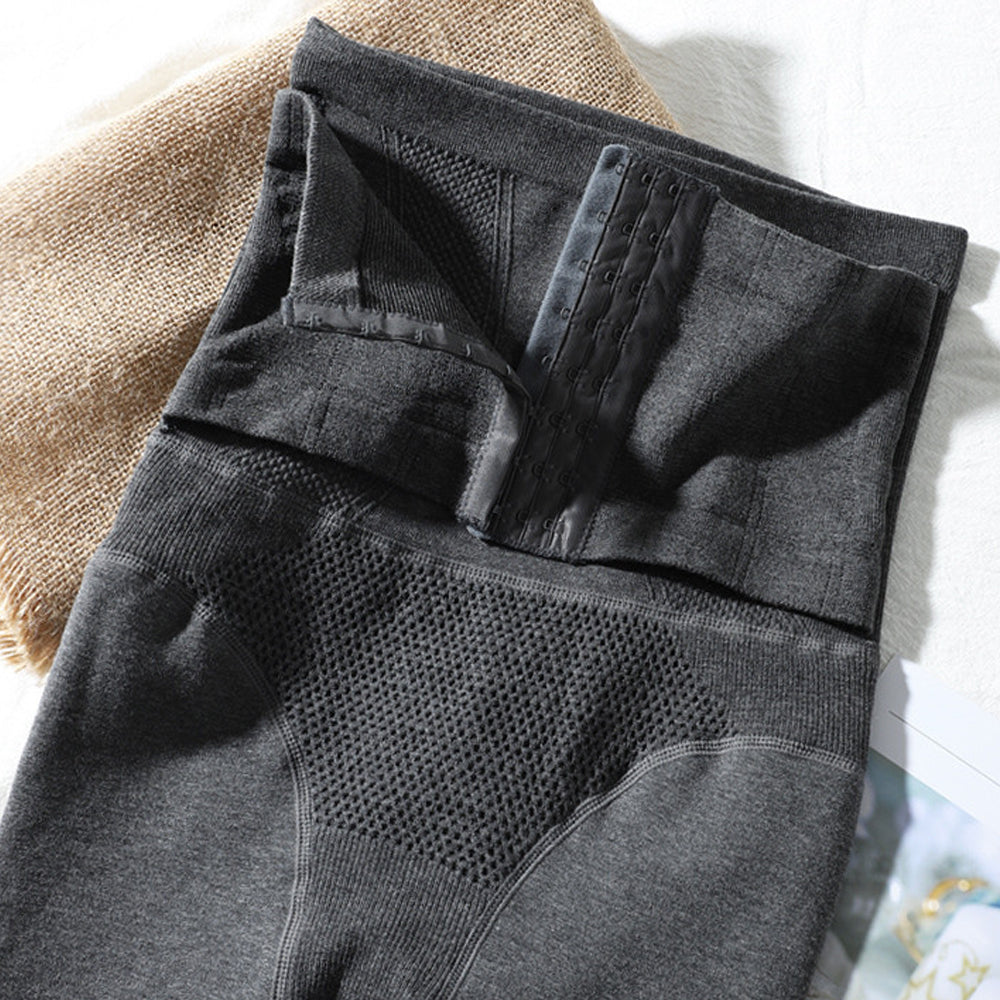 Jesienne i zimowe nowe damskie wysokiej talii brzuch jednokolorowe ciepłe rajstopy