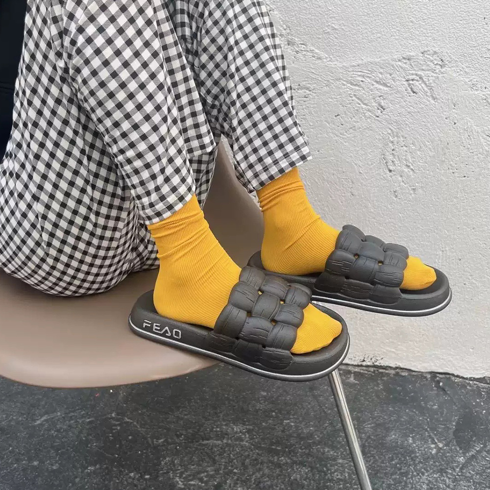 Lodowylabedz Letnie damskie antypoślizgowe miękkie dno domowe kapcie