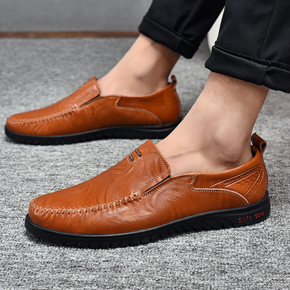 Lumbresueo Mocasines casuales de moda británica Mocasines sin cordones