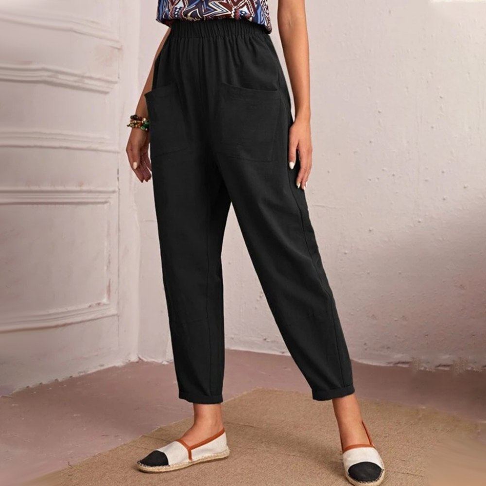 Lodowylabedz Wiosna i lato 2023 przewiewne spodnie z bawełny i lnu