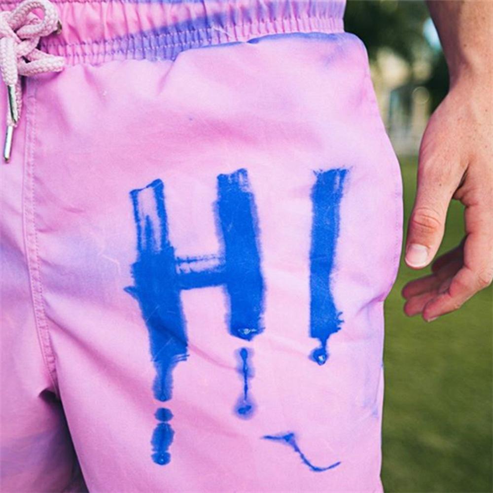 Lodowylabedz™ Zmieniające kolor, wrażliwe na temperaturę szorty plażow