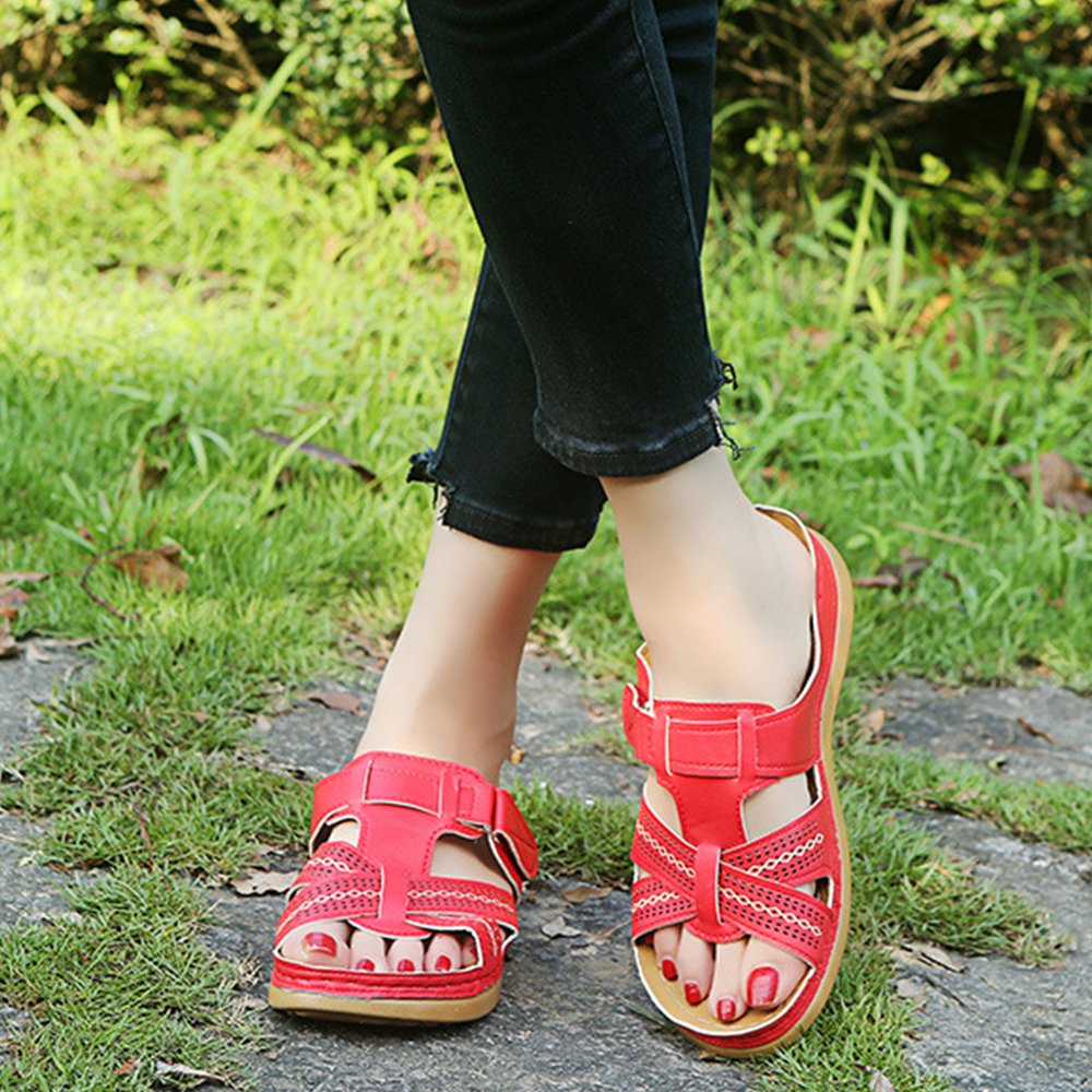 Lodowylabedz Skórzane ortopedyczne sandały premium z odkrytymi palcami