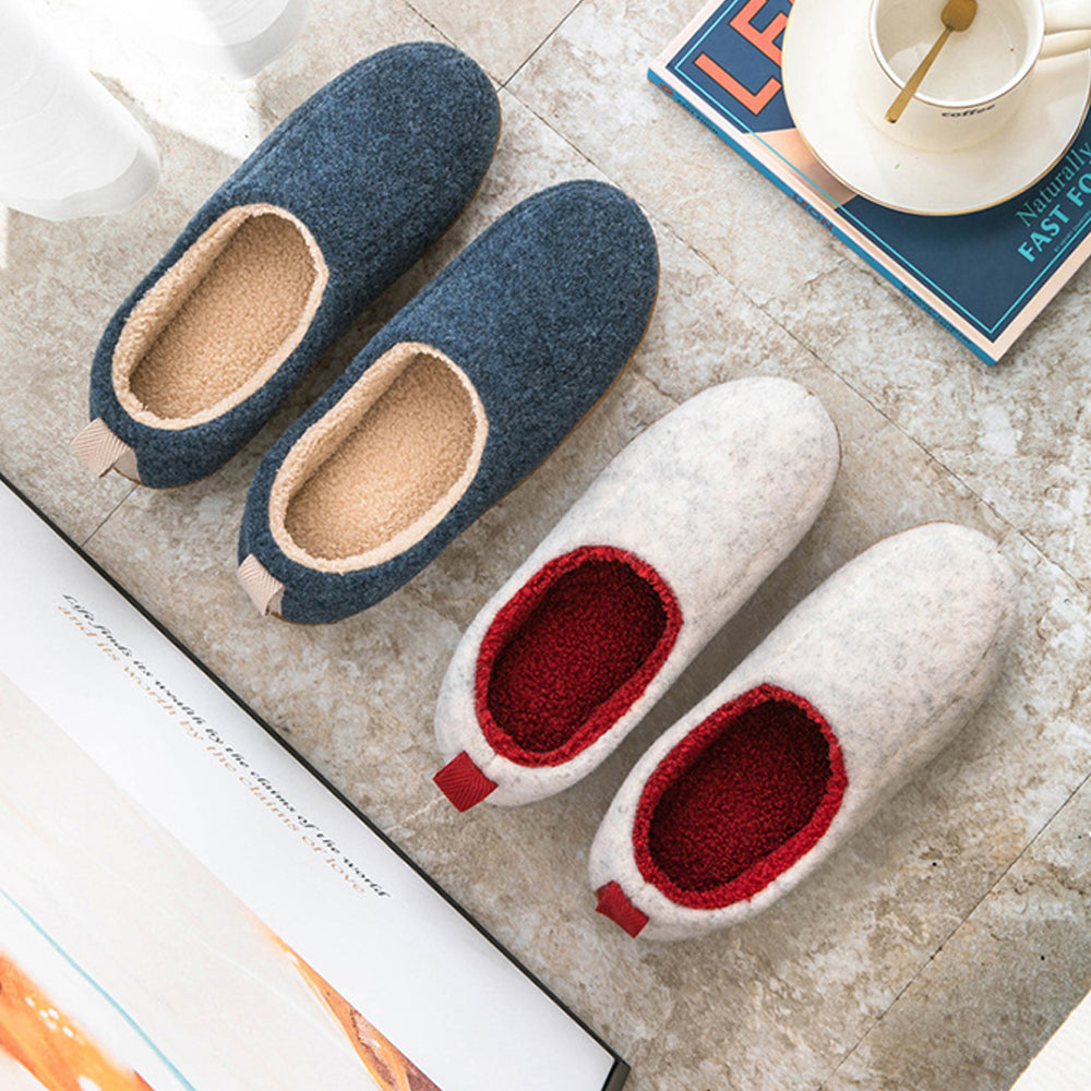 Nowa wewnętrzna ciepła pluszowa torba na obcasie bawełniane kapcie pary zimowe