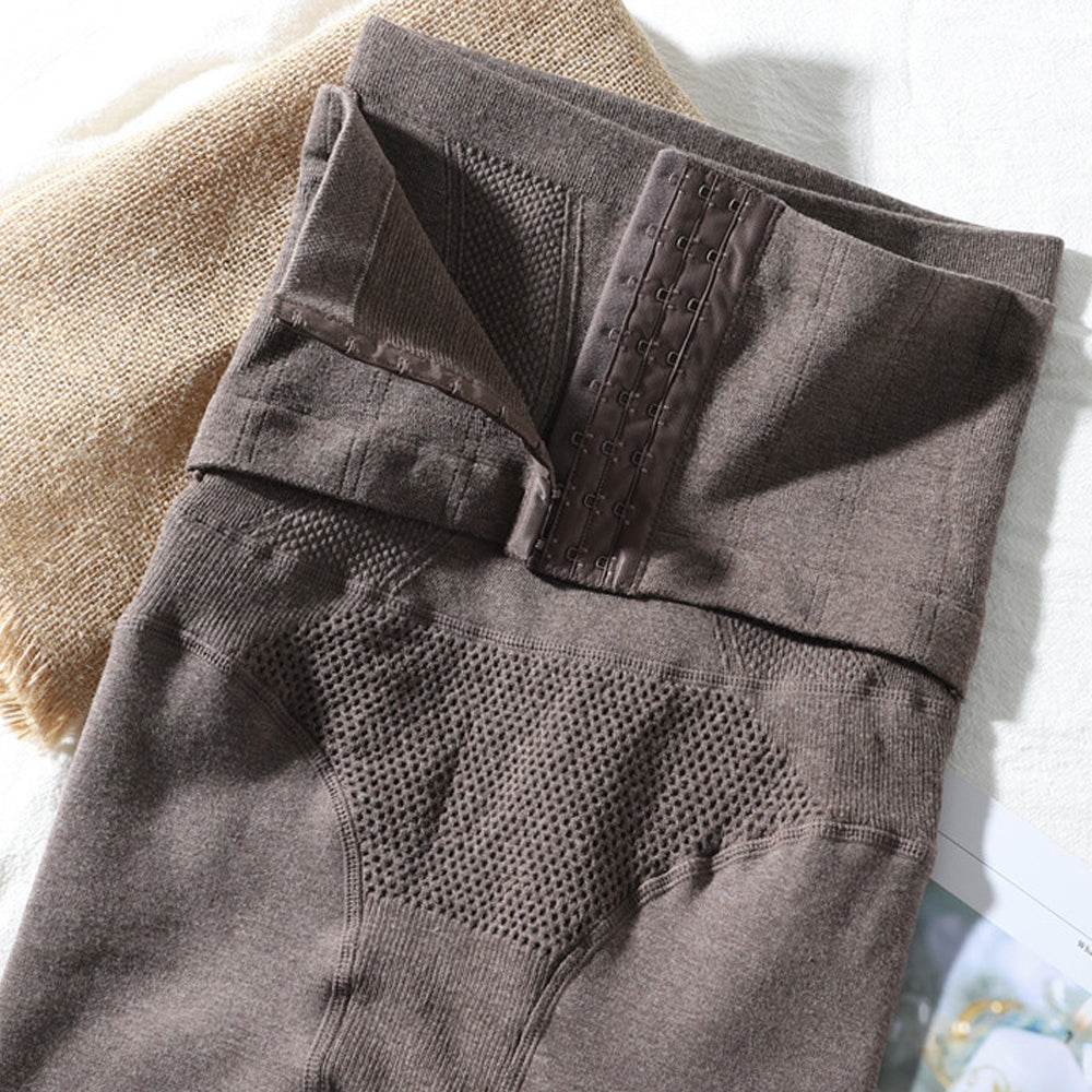 Jesienne i zimowe nowe damskie wysokiej talii brzuch jednokolorowe ciepłe rajstopy